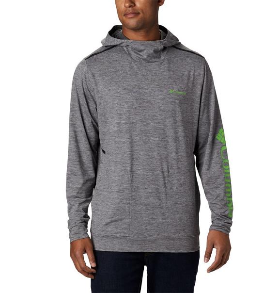 Columbia Tech Trail Hoodies Grey For Men's NZ34807 New Zealand